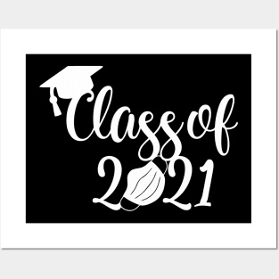 class of 2021 white Posters and Art